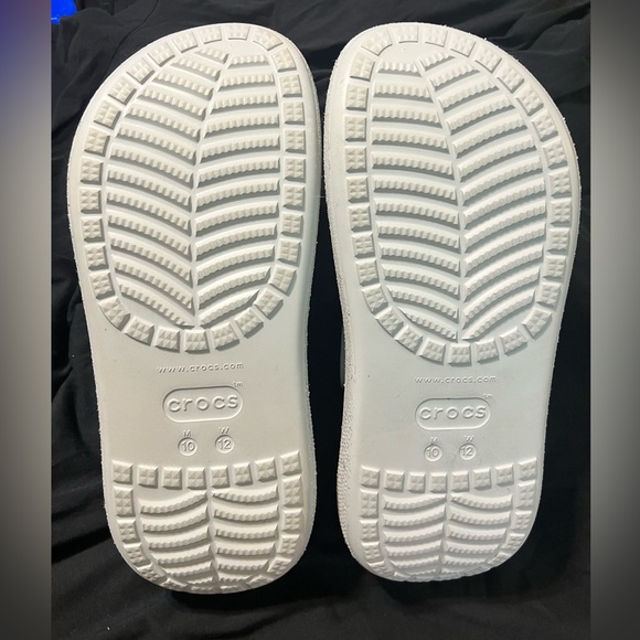 SILVER GLITTER MEGA CRUSH CROCS- W12 - Picture 3 of 6